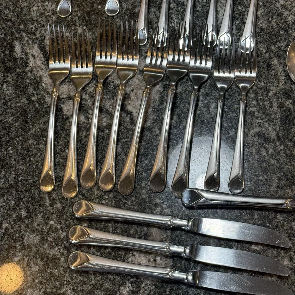Zwilling JA Henckels 18/10 Stainless PROVENCE FLATWARE Set Lot 43 Pieces